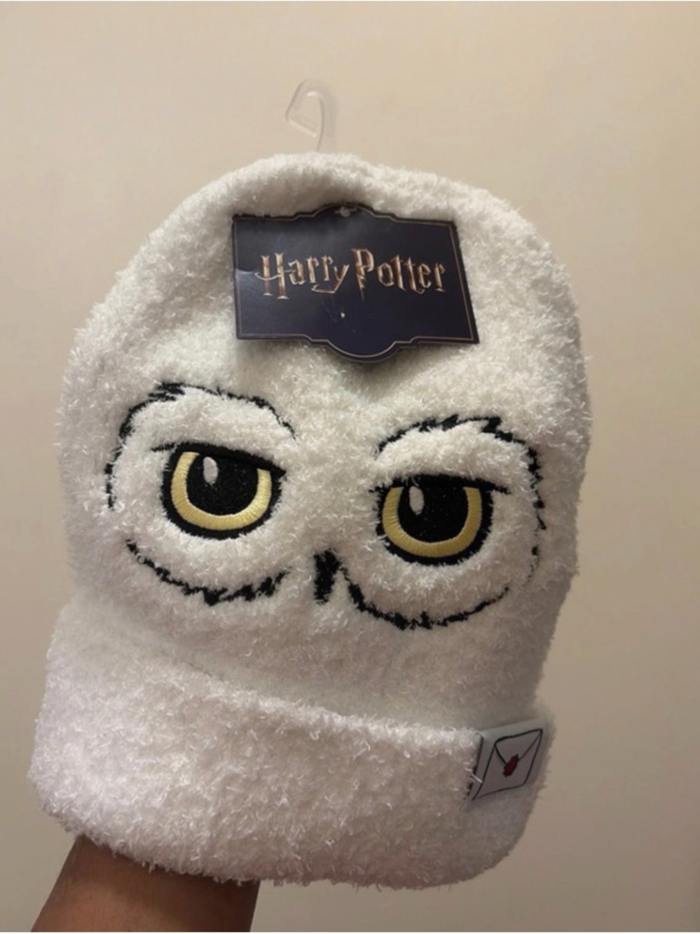 Harry Potter Hedwig Fuzzy White Beanie
